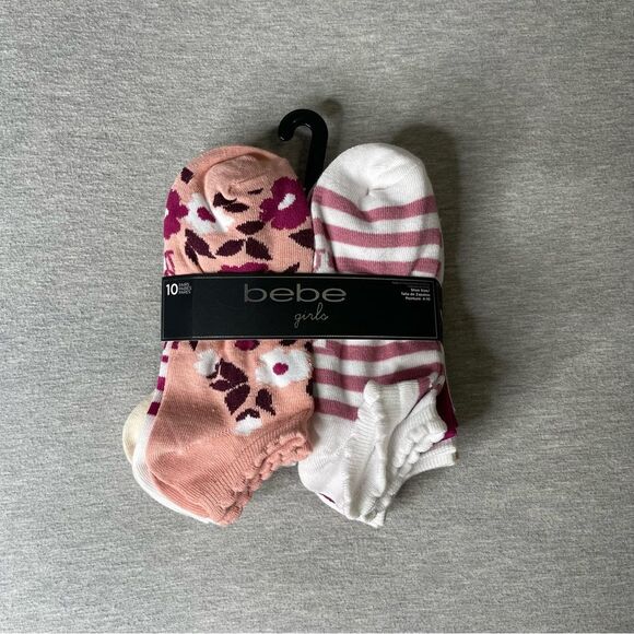 Bebe Girls Ankle Socks 6 Pairs Pack Set - Picture 3 of 6